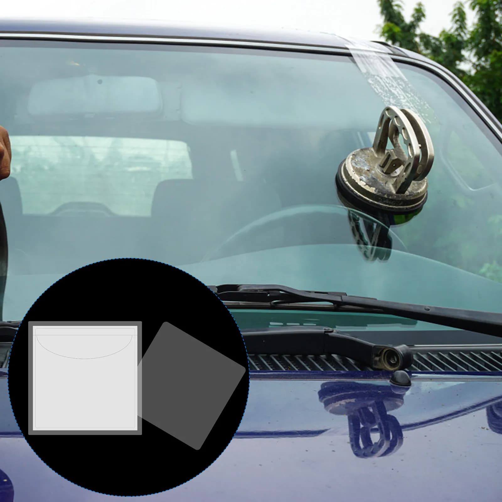 10 Pezzi Buste Portaetichette Trasparenti per Auto, Custodie per Certificati e Loghi Veicoli