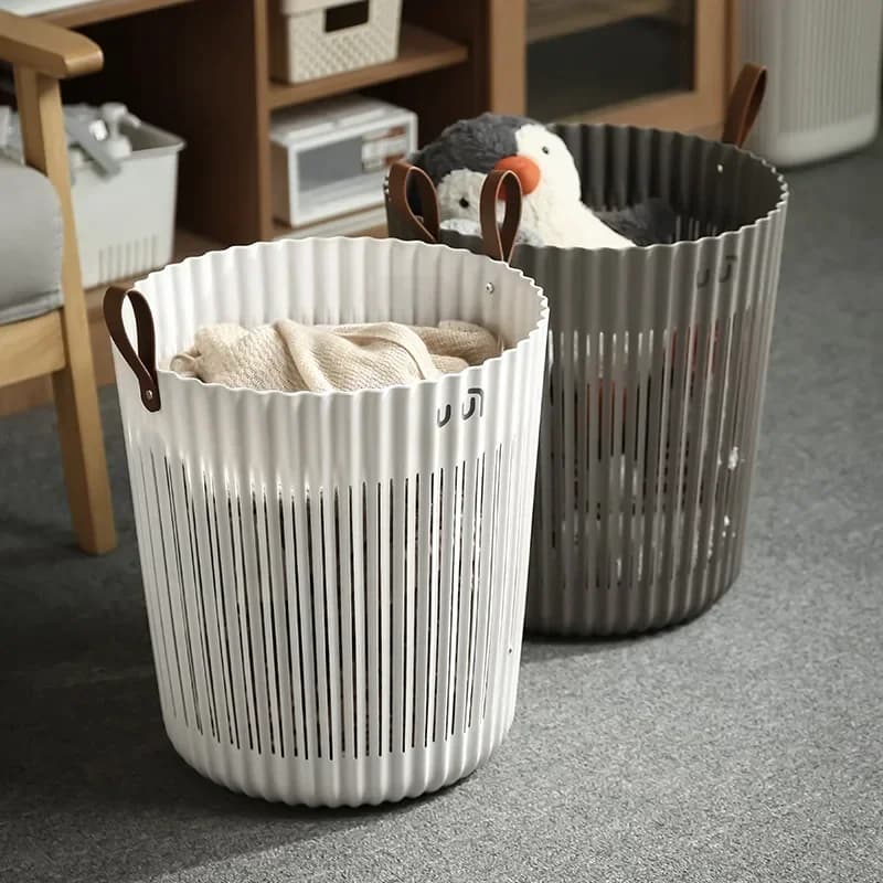 Lavanderia da bagno, cesto per la biancheria domestica, cesto per rifiuti da soggiorno, pattumiera, cestino per carta portatile