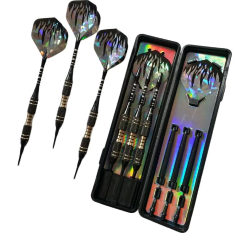 18g Colored Copper Steel Point Darts - Professional Durable Dart Set Comes with Flights and Shafts Suitable for Adults