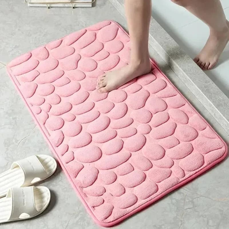 Bathtub in Memory Foam with Pattern in Pebbles, Anti-slip, for Washbasin, Bathtub, Shower and Entrance