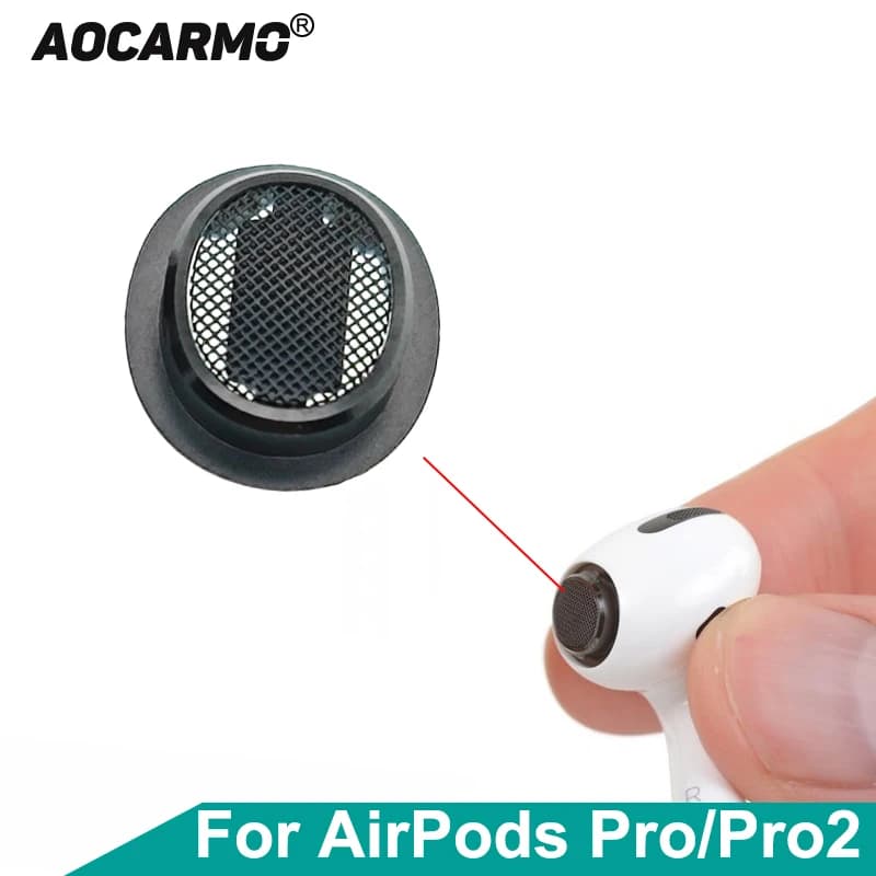 Aocarmo for Apple AirPods Pro2: Anti-dust filter for earphones, Anti-dust wire with Fissing ring, Spare parts