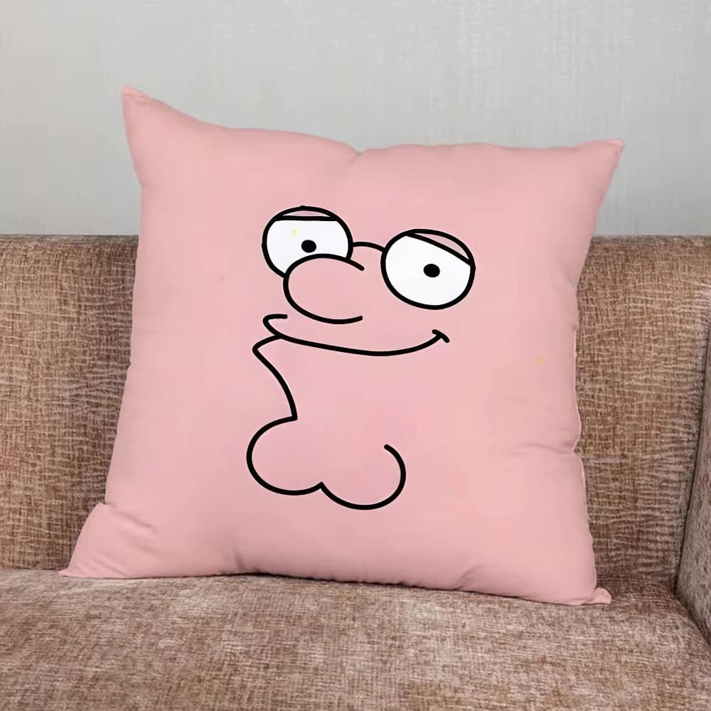 Fodera per cuscino divertente a doppia faccia con meme del bambino grasso, federa umoristica a cartone animato per divano, soggiorno, camera da letto, decorazione auto