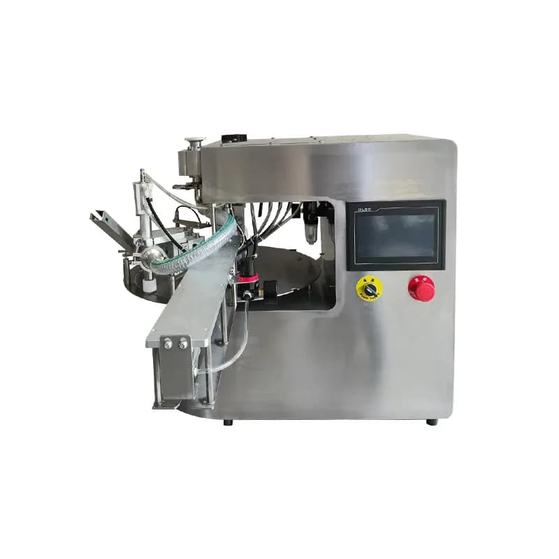 Small filler for self-supporting bags, top cover and screw all in one, vacuum of laundry detergent with soy milk jelly
