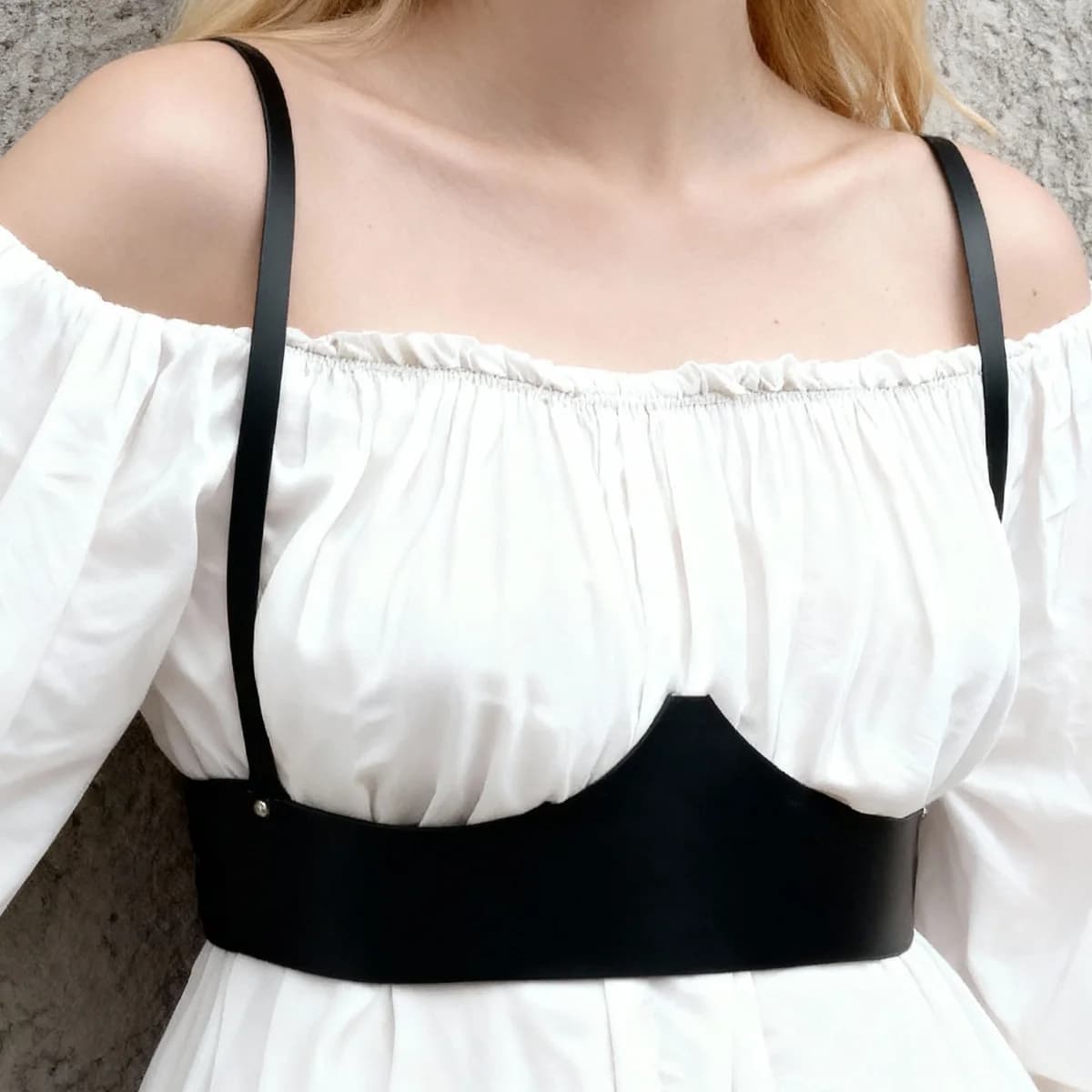 Fashionable women's belt - Wide elastic corset belt for elegant dresses