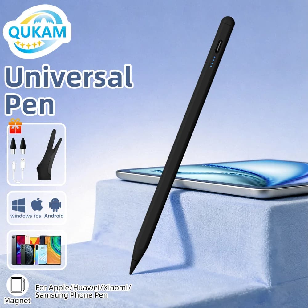 Penna stilo universale 2260 Type-C a ricarica rapida per iPad, tablet Android e Windows, matita da disegno per Samsung, Huawei, Xiaomi, penna touch.