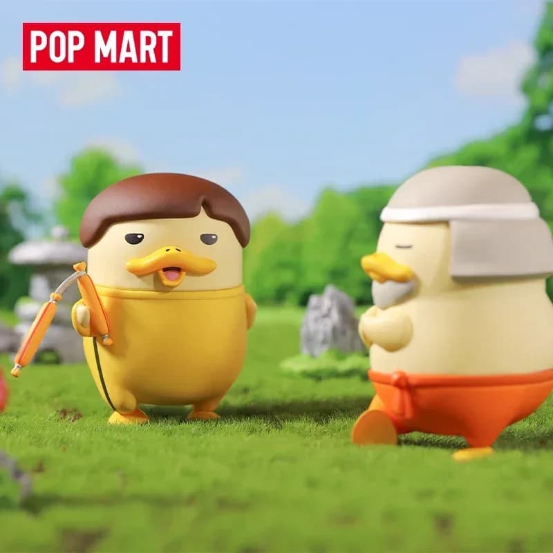 Pop Mart Duckoo Serie Fitness Scatola cieca Guess Bag Scatola misteriosa Giocattoli Bambola Cute Anime Figure Ornamenti per il desktop Collezione regalo