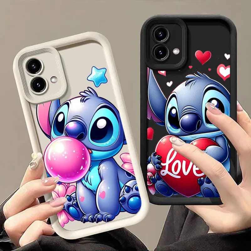 Cute Stitch Love Phone Case for Motorola Moto G06 G56 G86 G96 G100 5G Edge 60 70 Fusion 50 Pro 40 Neo G85 G84 G75 G53 G60 Cover