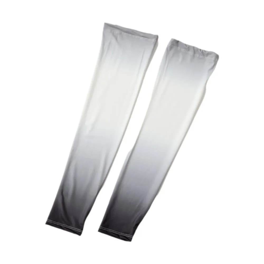 Sweet Pulling Rope Ice Silk Arm Sleeves Gradient Color UV Protection Sunscreen Arm Sleeves Large Flared Cycling Arm Cover Ladies