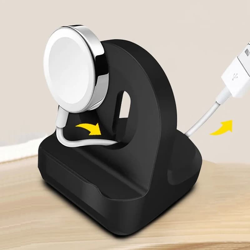 Supporto per caricabatterie per Apple Watch Ultra 3/11/10/9/8 SE3 Stazione in silicone Dock Supporto da tavolo per ricarica Accessori iwatch ultra 2