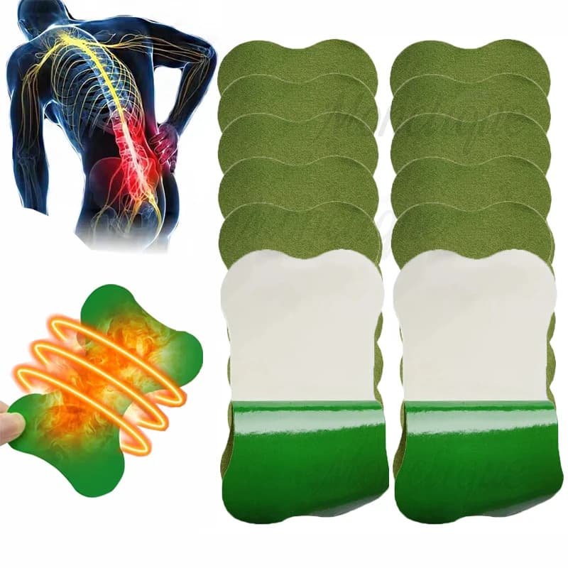 60/12 PCS Lumbar Spine Patch Long-lasting Warm Waist Body Soothing Self-Heating Pads for Athletes Office Workers