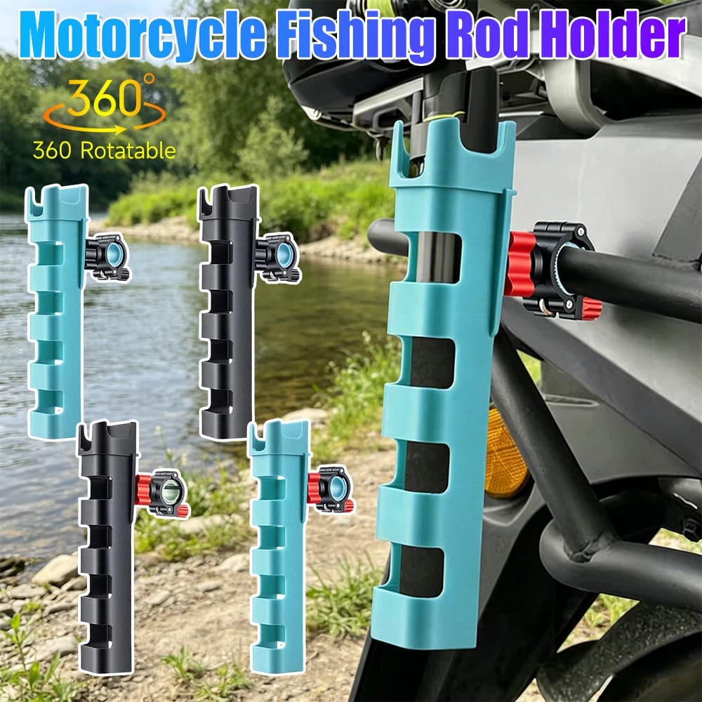 Fishing Tool Holders Quick Release 360 Degree Adjustable Rod Tube Mount Easy Installation for Most Road Mountain Bicycles