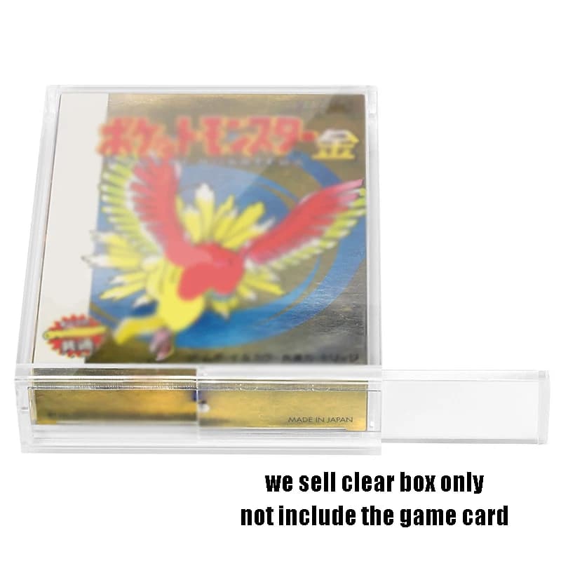 For Japan Version Game Boy Color Game Cartridge Acrylic Case Clear Dustproof Protective Storage Box