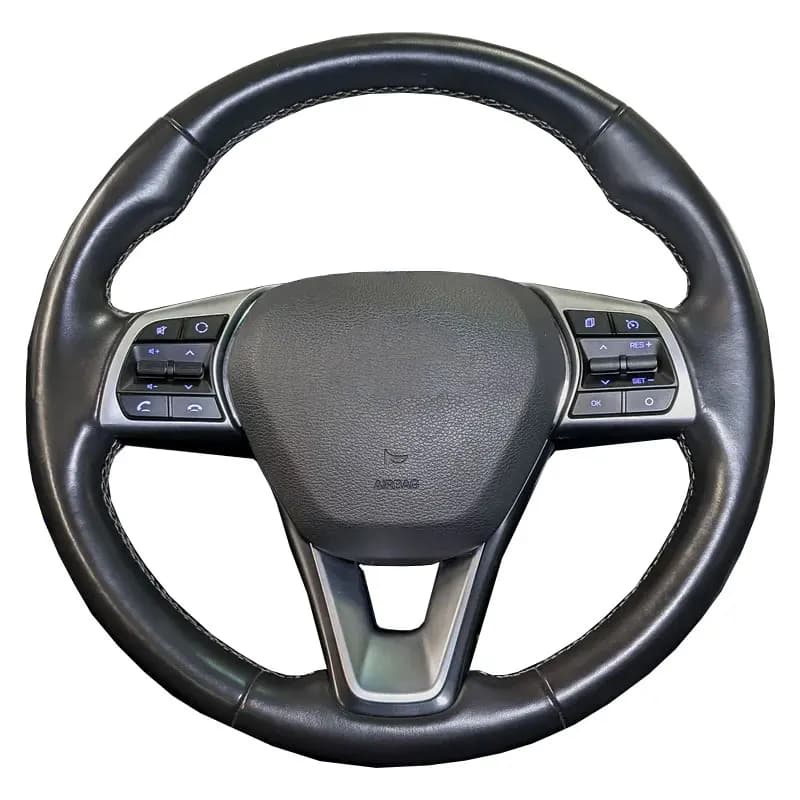 Hand sewn car cover for Hyundai grand i10 Sonata 2017-2020 Custom microfiber leather steering wheel