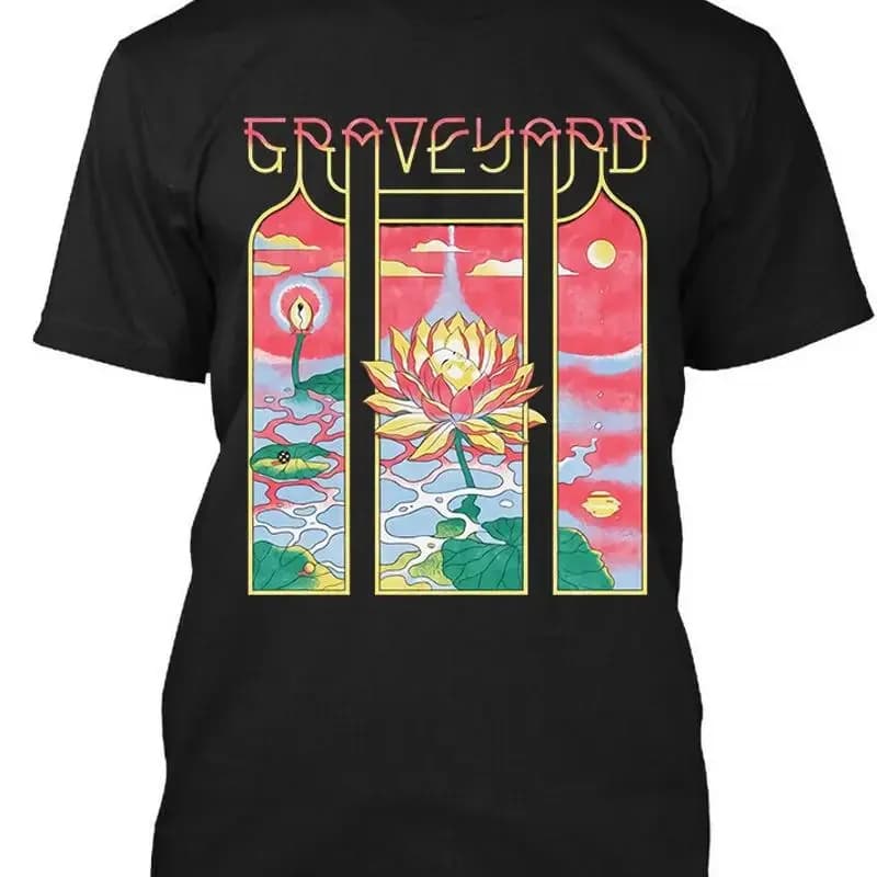 New POPULAR Graveyard Peace Swedish Vintage Retro Logo T Shirt S 4XL