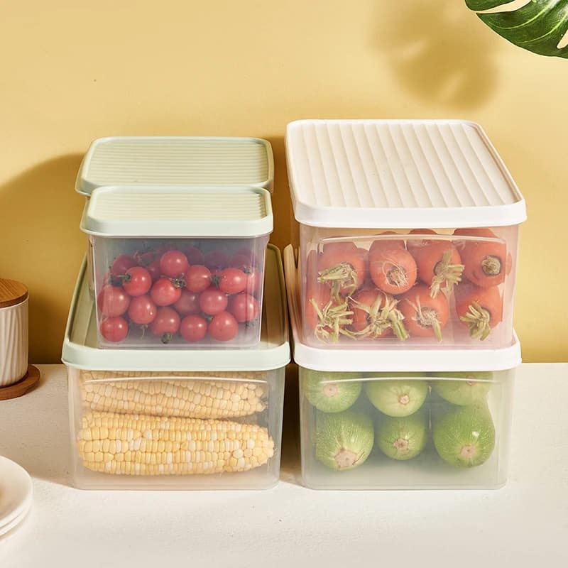 Set di 3 contenitori ermetici per alimenti con coperchi per la preparazione dei pasti in cucina e la conservazione degli avanzi, senza BPA e adatti al microonde