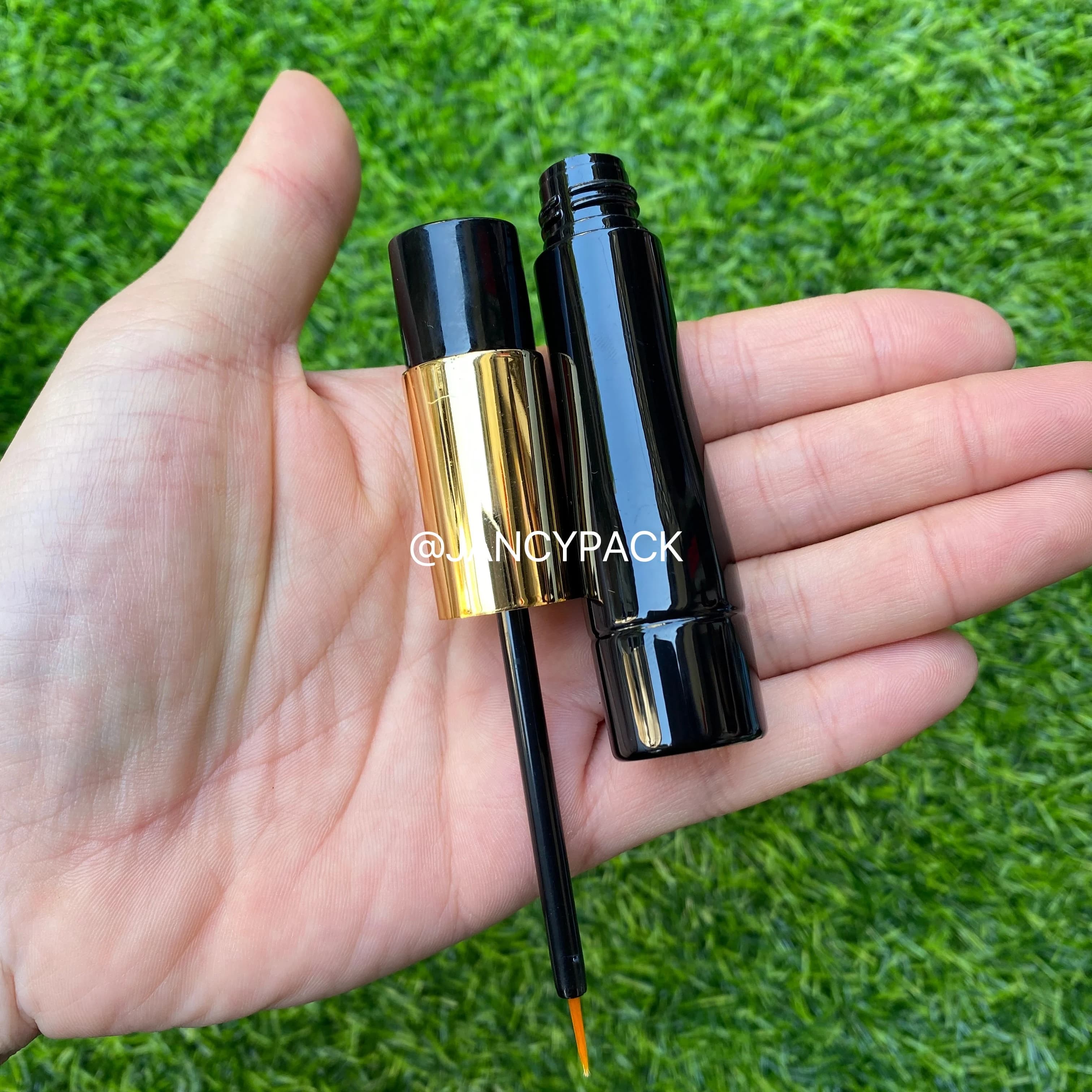 Round Rose Gold 12 ml Tubes for Eyeliner Fial Eyeliner Tube for Eyeliner Bottle Makeup Container