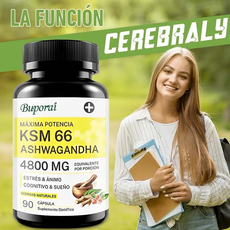 KSM-66 Ashwagandha supplement: supports sleep, occasionally relieves stress and improves insomnia and promotes absorption