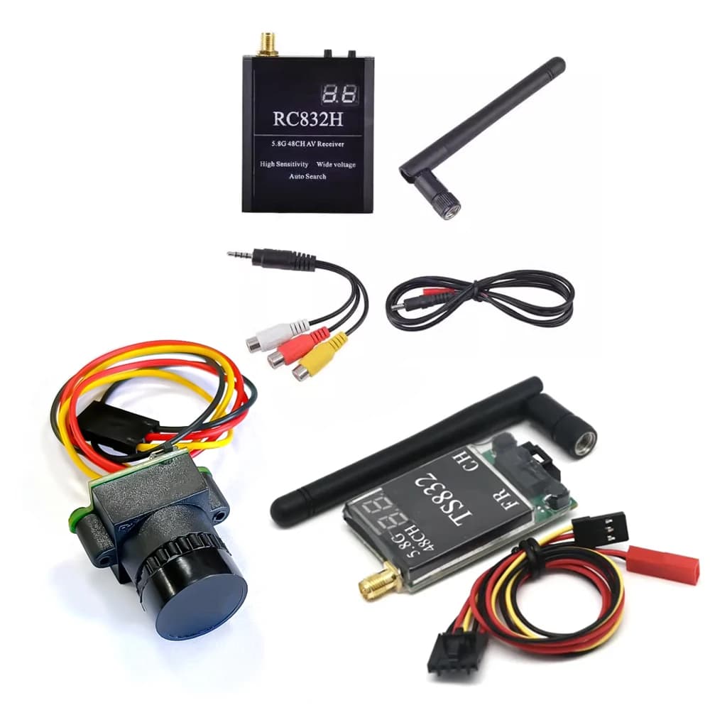 Ricevitore TS832 + RC832 + telecamera 1000TVL