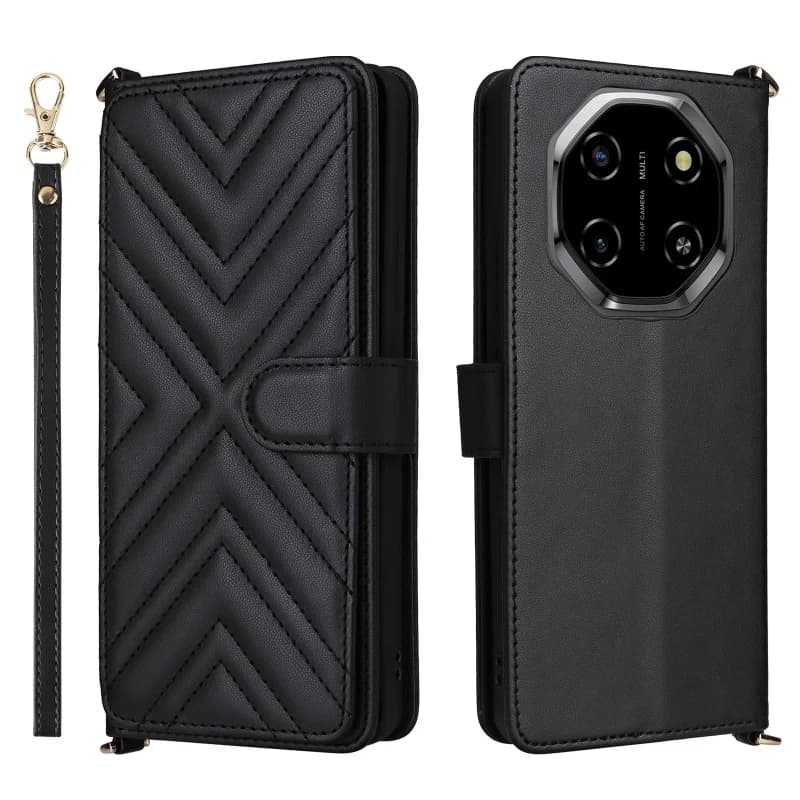 Per Blackview Shark 6 Nuovo Cordino a tracolla Portafoglio Porta carte Solt Custodia per Oscal Tiger 8 Porta carte Borsa RFID Custodia antiurto