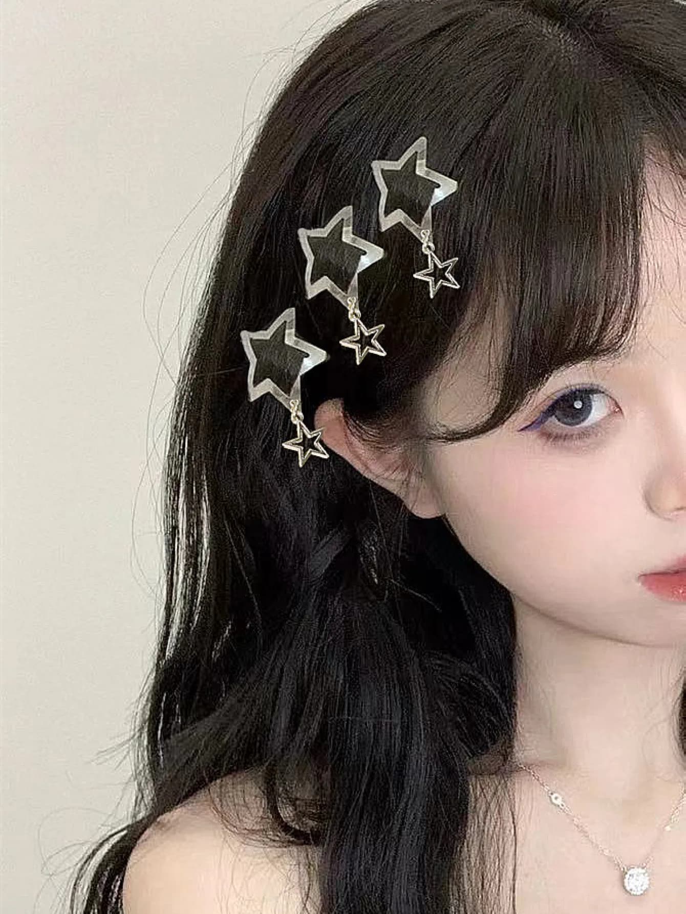 10pcs Star Decor Hair Clip for daily casual outing wear Hair accessories Loc Hair Jewelry for Braids