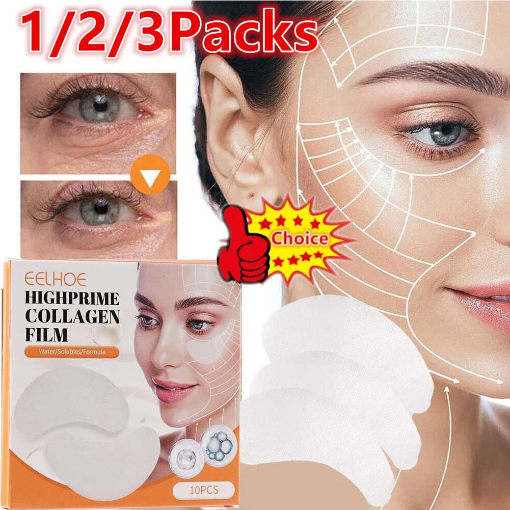 EELHOE Soluble Collagen Water Mask for Eyes Remove Bags Dark Circles Anti Rolling Patch Lifting Skin CarePatch 10/20/30x