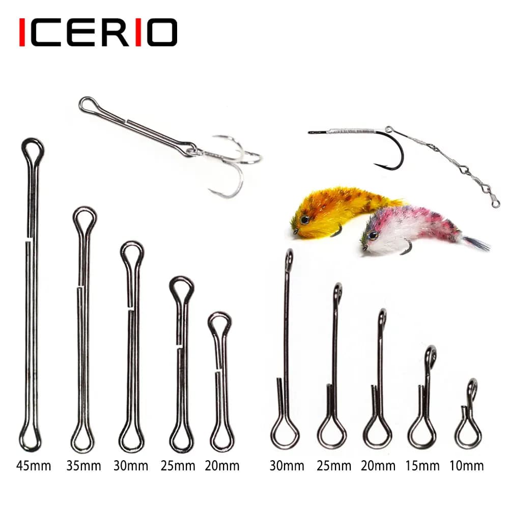 10mm ~ 45mm Chocklett's Articolato Grande Gioco Gambo Articolato Pesce Colonna Vertebrale Coda Gambo Stelle filanti Finesse Changer Fly Legatura Materiale