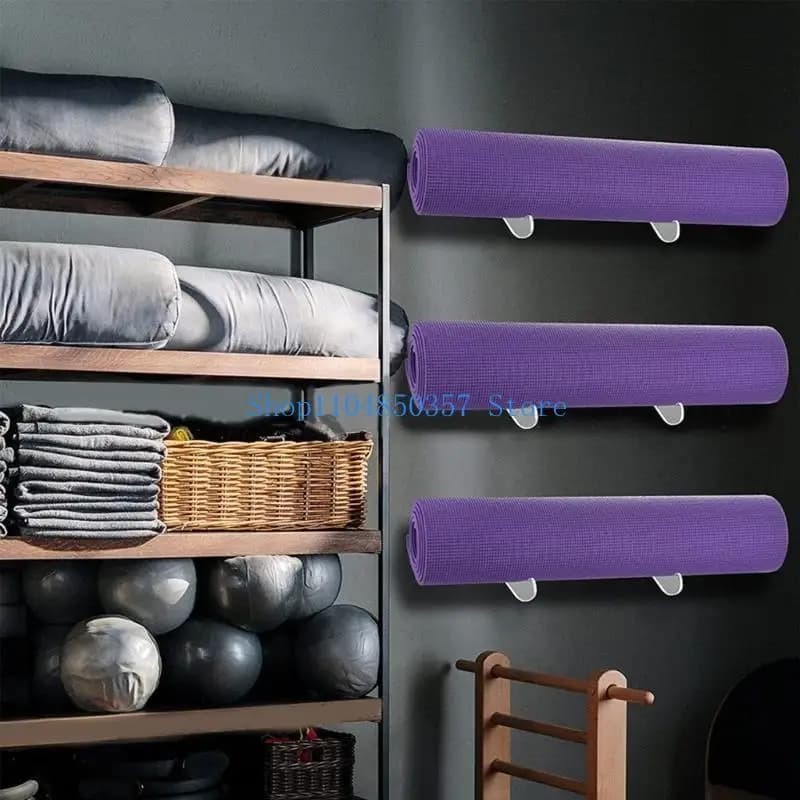 5asd Yoga Mat Wall Hooks, Gym Mat Wall Hooks, For Exercises