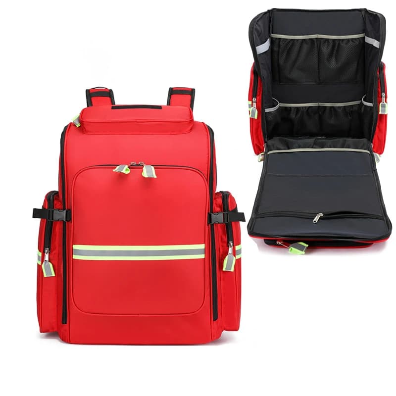 Kit di pronto soccorso di emergenza vuoto Zaino Borsa per traumi di primo soccorso Custodia per forniture mediche per viaggi in campo di soccorso in caso di catastrofe in campeggio
