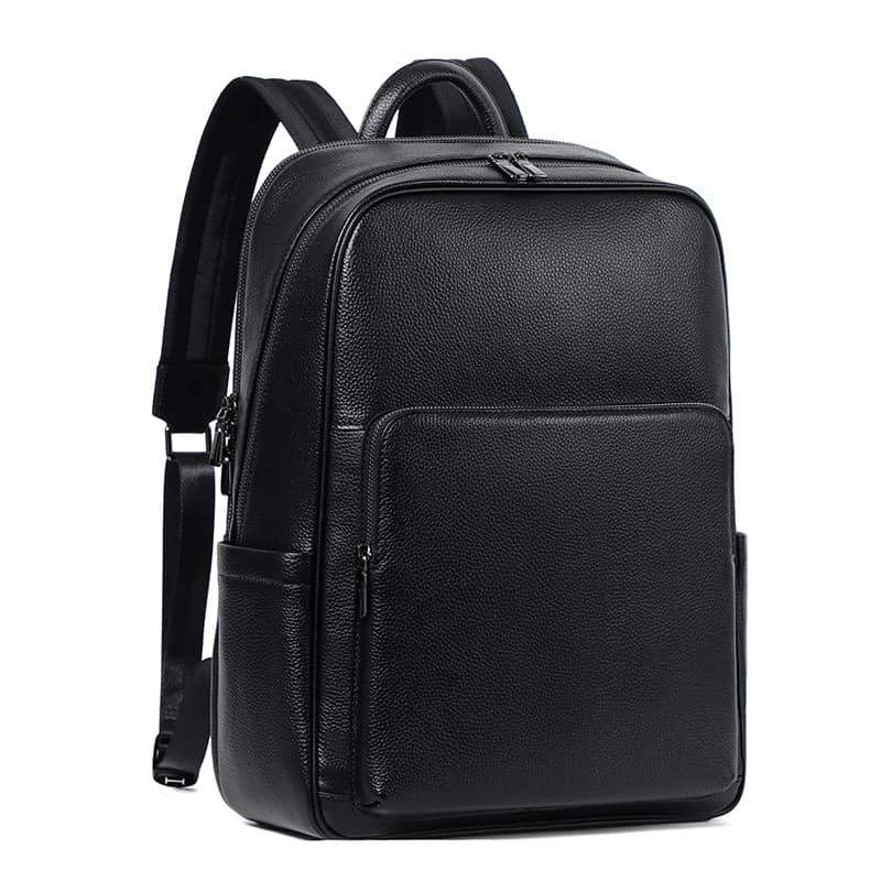 Zaini da uomo in vera pelle di mucca al 100% Zaino da studente in vera pelle naturale di moda Ragazzo Borsa per laptop per computer di grandi dimensioni di marca di lusso