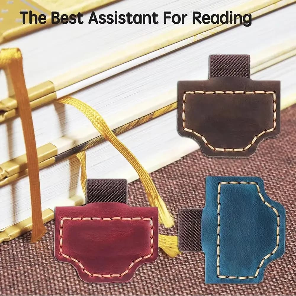 Creative Leather Leather Pen Holder Exquisite Minimalist Pencil Loop Simple Multi-color Retro Bookmark Journal