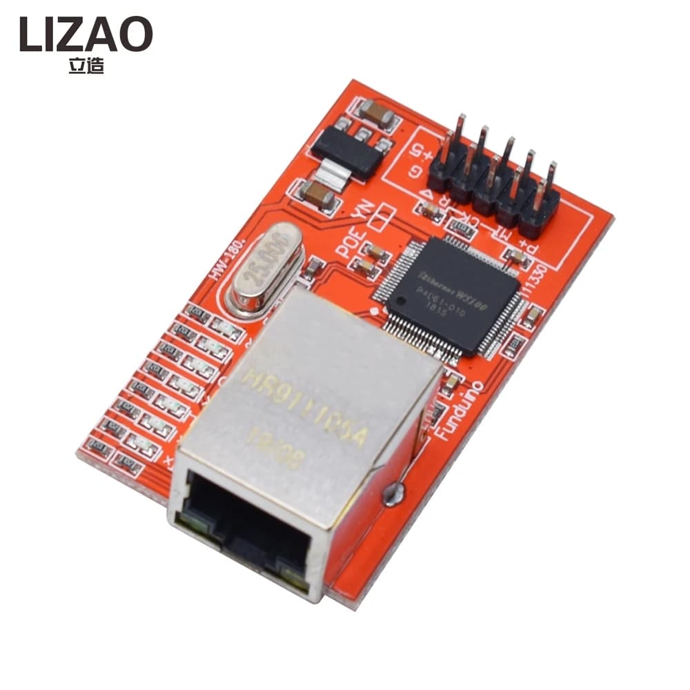 Modulo Ethernet W5100, scheda di rete LAN da 3,3 V con supporto POE per progetti Arduino UNO/Mega 2560