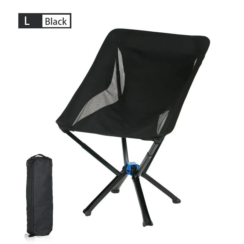 Small Portable Foldable Camping Chair Outdoor Shoulder Backpack Picnic Travel A Button Quick Opening