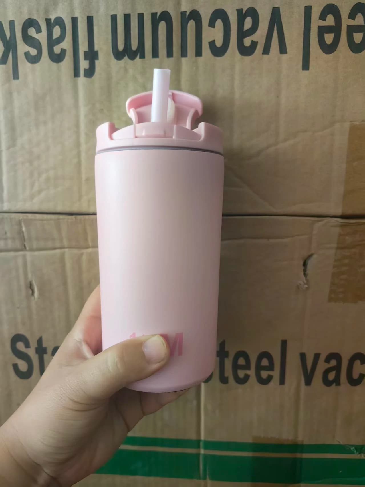 Logo Picture 1/2M Cafe 12oz coffee cup 304 stainless steel insulated cup fashionable water cup high beauty home and office cup