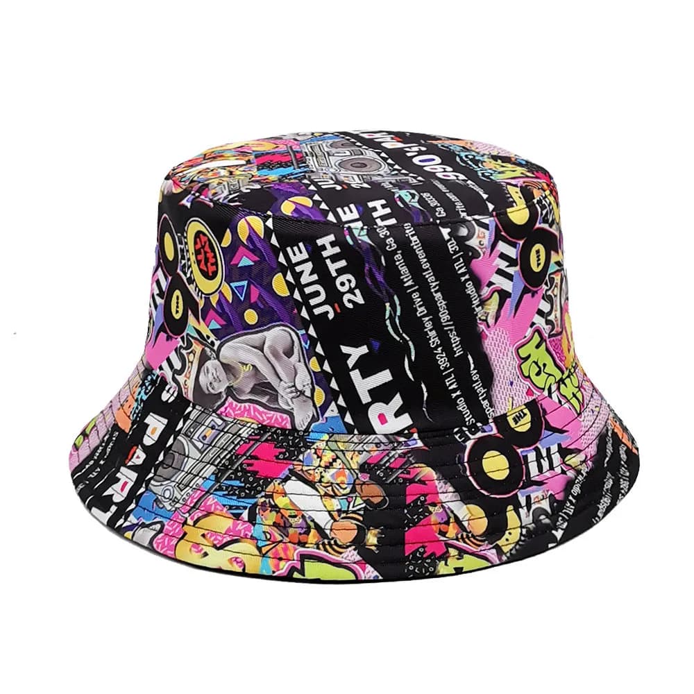 Cappello da Pescatore Reversibile Classico Anni '90, Protezione Solare, da Viaggio, Stile Panama, Unisex, per Uomo e Donna, Estivo, Hip-Hop
