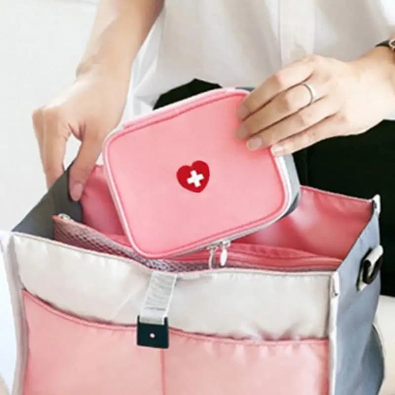1PC borsa medica di emergenza portatile scatola di immagazzinaggio di pronto soccorso per kit di sopravvivenza per medicina da campeggio da viaggio all'aperto per uso domestico