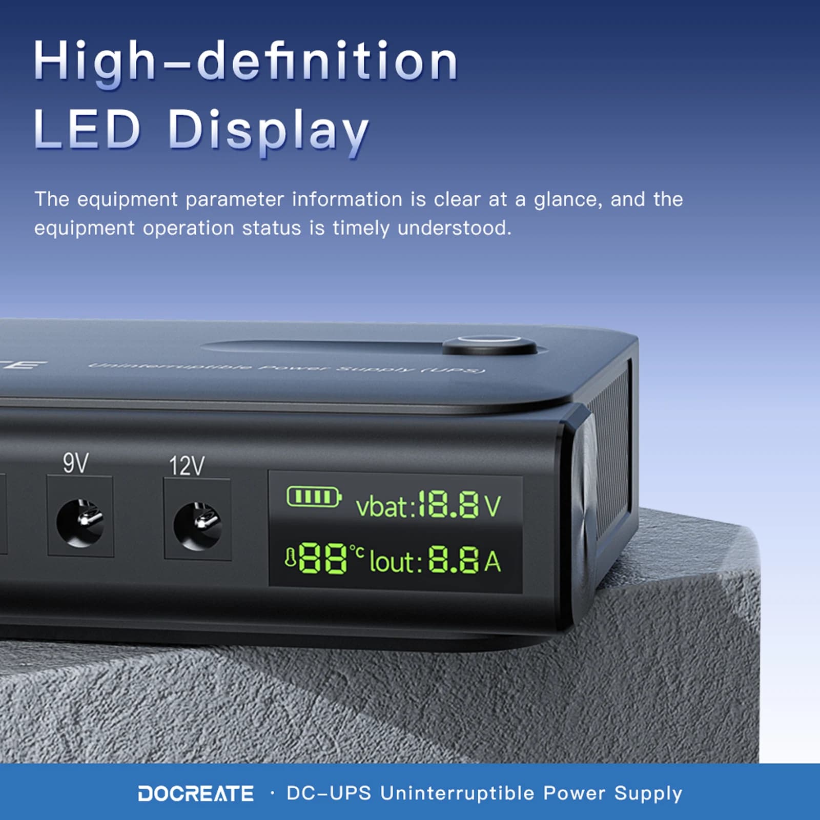 Mini UPS with Batteryless Backup Battery Included, UPS Power Adapter Supports 5V/9V/12V for Router, Modem, Security Cameras