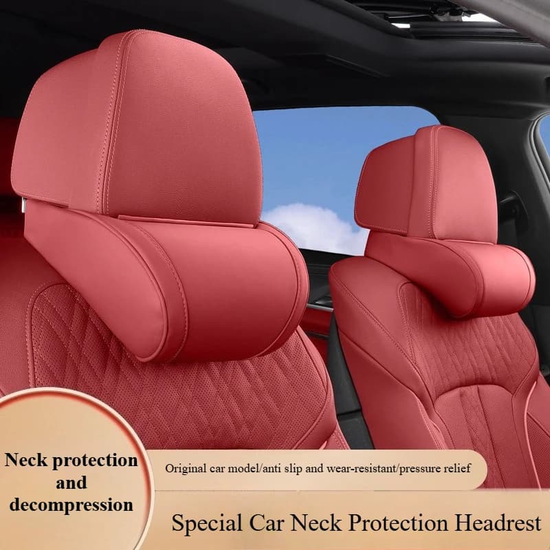 Cuscino per seggiolino auto in memory foam con supporto lombare Poggiatesta Protezione per sedile conducente Cuscino di protezione per la testa e il collo