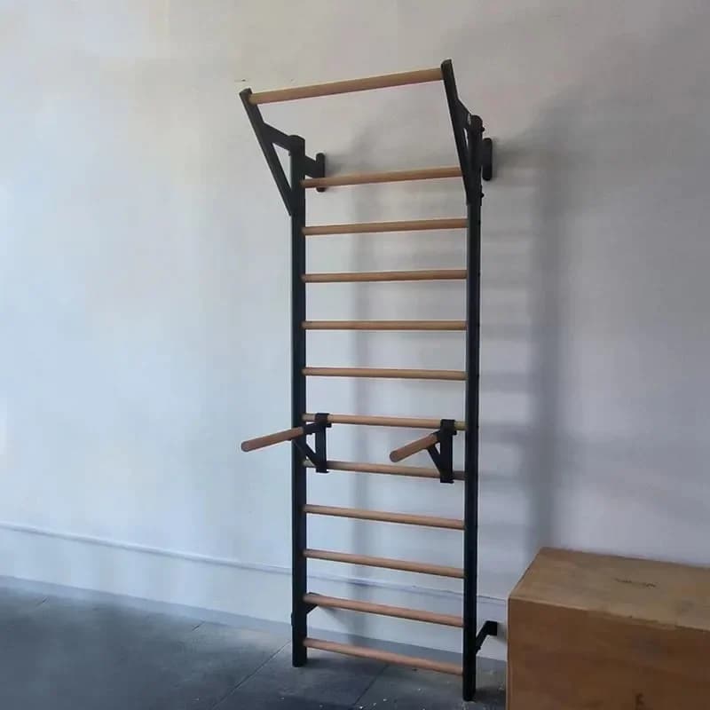 Solid wood traction bar Wooden stand bar Swedish staircase Suspension ladder Wooden stand bar