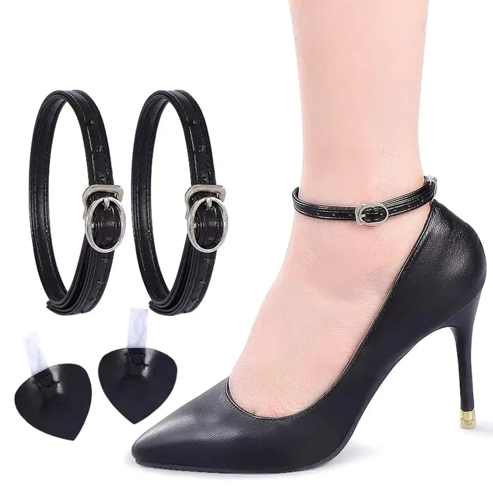 Moda donna lacci delle scarpe cintura regolabile per scarpe alla caviglia che tiene la caviglia allentata antiscivolo lacci per lacci cinturini per scarpe accessori per scarpe