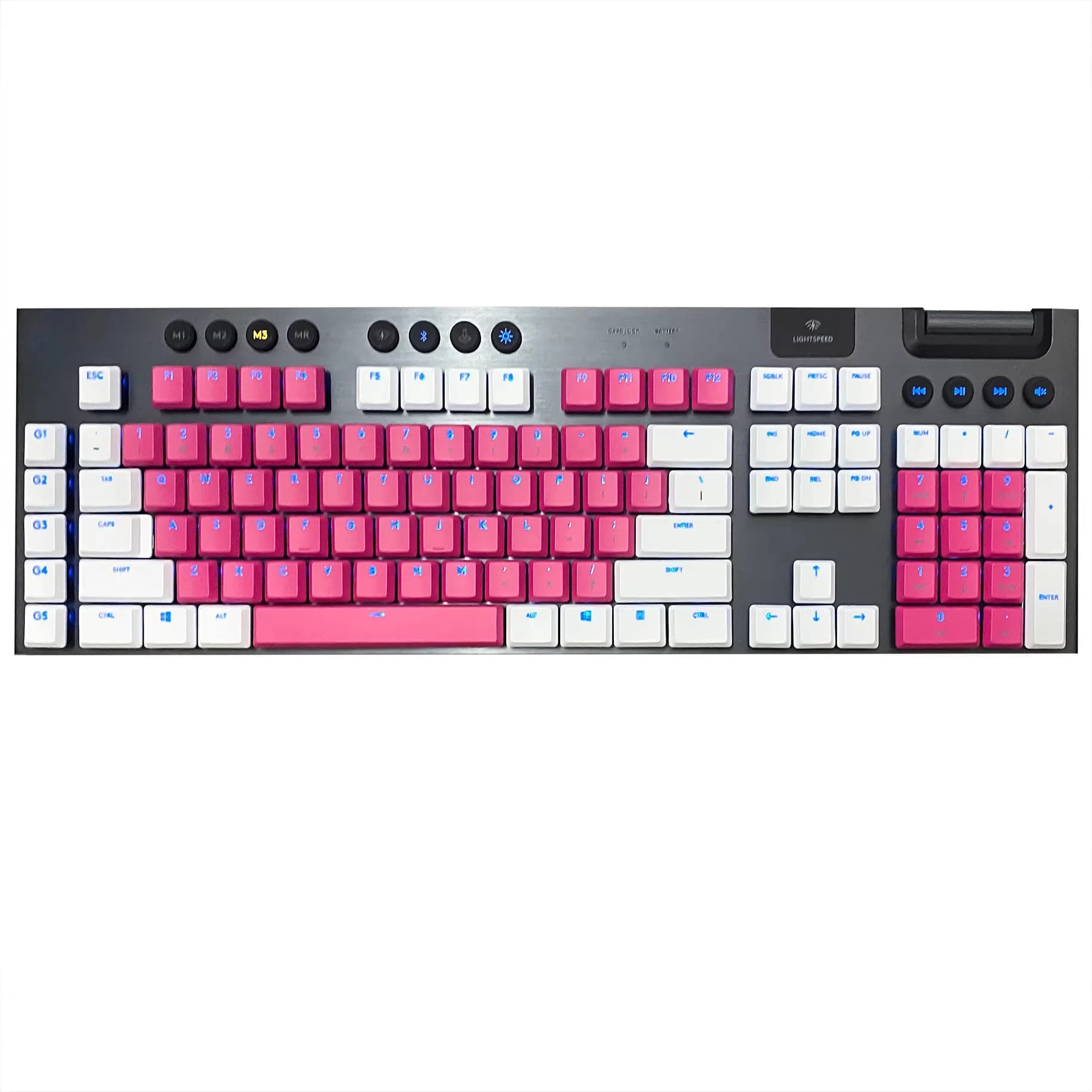 Keycap traslucidi multicolore a basso profilo fai-da-te, compatibili con tastiere meccaniche RGB Logitech G915TKL/G915/G815/G815 TKL/G913