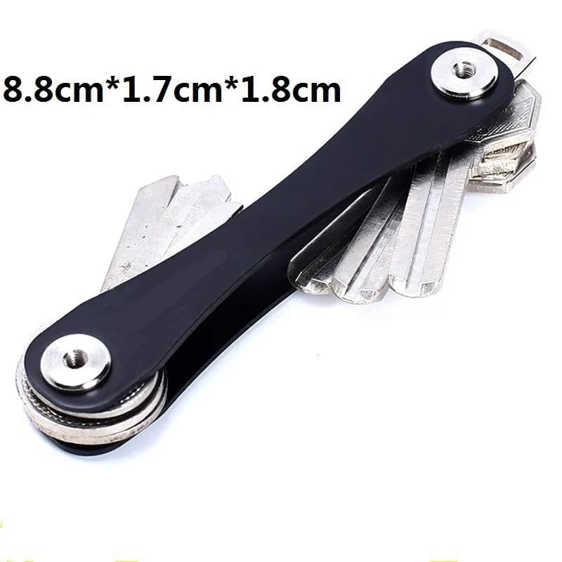 Lungo Stlye EDC GEAR Alluminio Ossido Duro Portachiavi per Auto Clip Chiavi Cartella Organizzatore Portachiavi Intelligente Collettore di Chiavi per Esterni