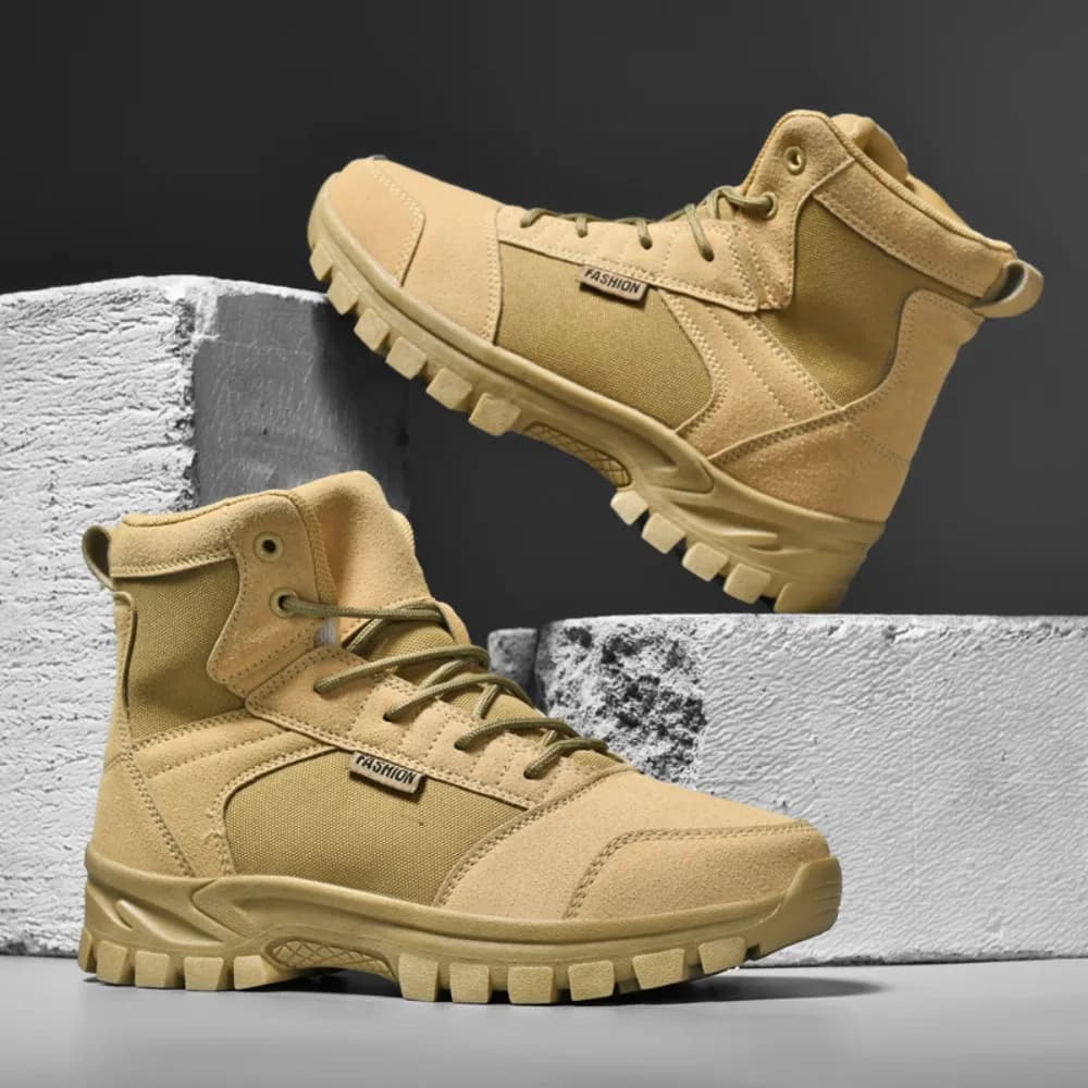 Desert Combat Boots Men's Outdoor Non-slip Tactical Boots Hiking Desert Ankle Hunting Shoes Work Safty Men Boots Botines Zapatos
