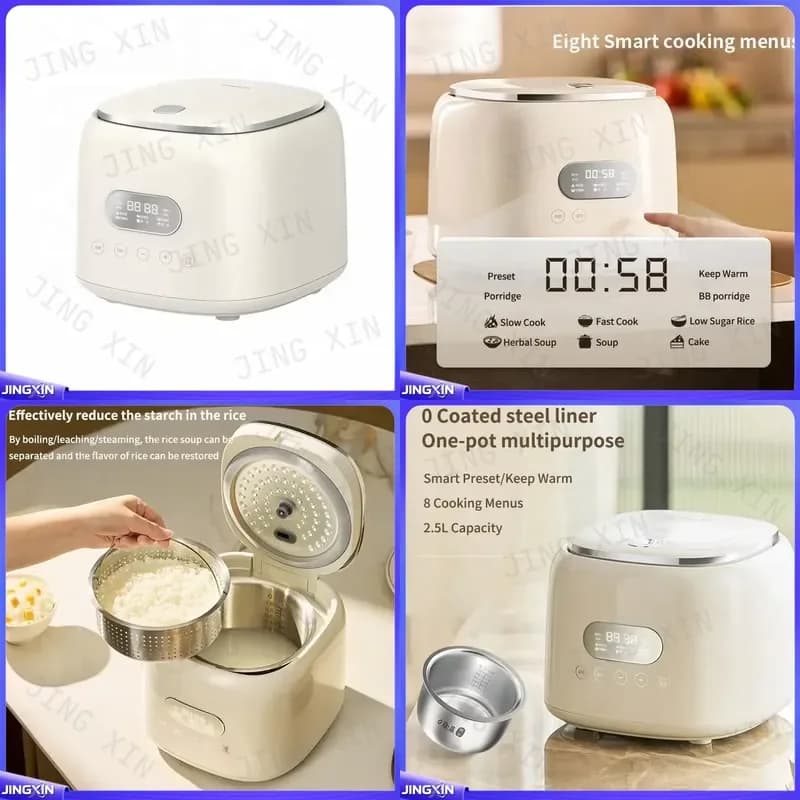 custom for 1.8L 2.5L Smart Electric Rice Cooker Multifunction Automatic Low Sugar Low Carb Healthy Cooking Pot Kitchen