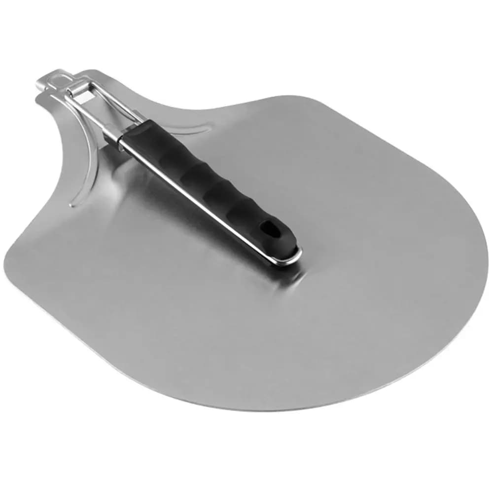 Pala per Pizza Pieghevole in Acciaio Inox con Manico Ergonomico, Spatola Antiruggine per Trasferimento Pizza, per Uso Domestico e Ristorante