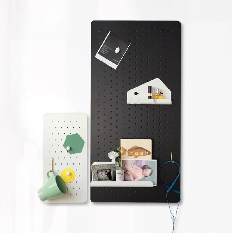 Mensola da parete Home Hole Board Creative Studio, decorazione per ingresso e cucina, edizione speciale nera