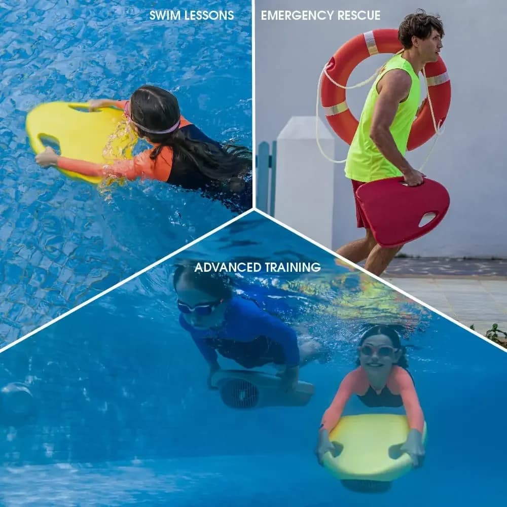 92.5Wh Leggero Intelligente Elettrico Snorkelling Floatboard Swim Training Kickboard 3 Marce 60 Minuti per Bambini Adulti