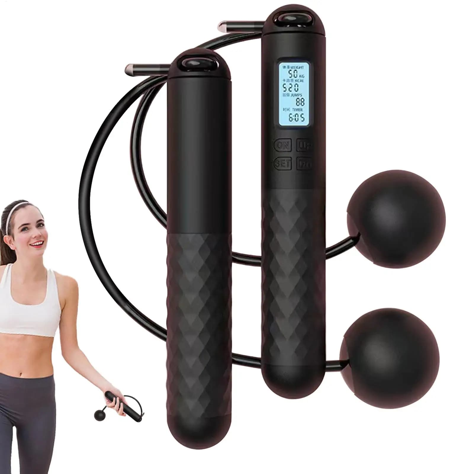 Weighted Rope Jumping Rope Training Fitness Exercises Jumping Rope Training Jumping Rope Jumping Cordless Jumping Training Fitness Exercises Jumping