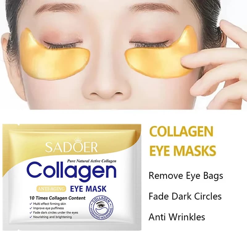 Collagen Eye Mask Lifting Patch for Eyes Anti Eyewear Handbags Dissolve Lines Thin Hyaluronic Acid Hydrating Skin Care
