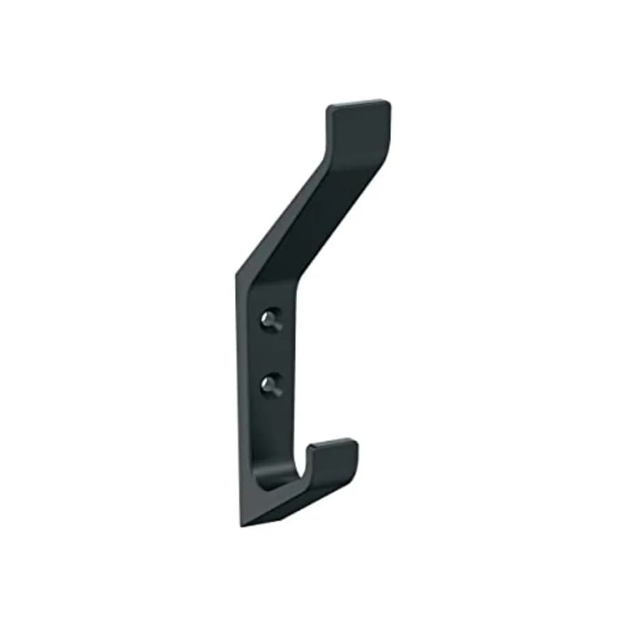 Emerge Double Prong Decorative Wall Hook Hook for Coats, Hats, Backpacks, Bags Hooks for Bathroom, Bedroom, Closet, Entryway, L