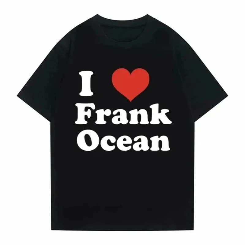 Amo Frank T-shirt Uomo Donna Bionda Hip Hop Trend Tshirt Ocean Fashion T Shirt Rapper Manica corta Donna Streetwear